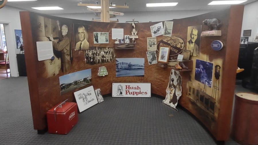 An undated courtesy photo of items on display inside the Rockford Area Museum.