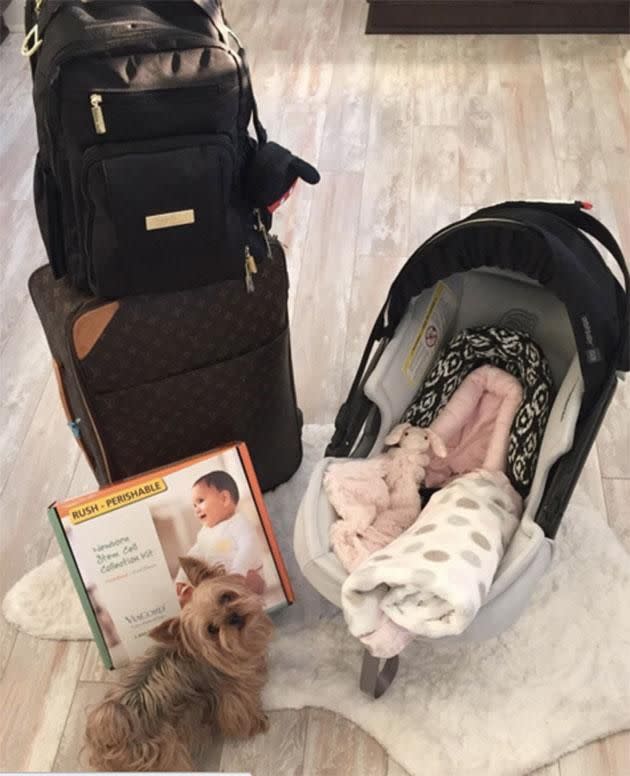 Some of the bits and pieces Audrina's bought for her new bub. Photo: Instagram