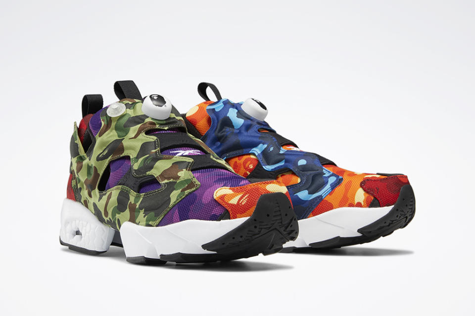 Bape x Reebok Instapump Fury. - Credit: Courtesy of Reebok