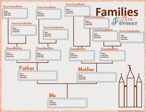 A basic family tree chart for beginners
