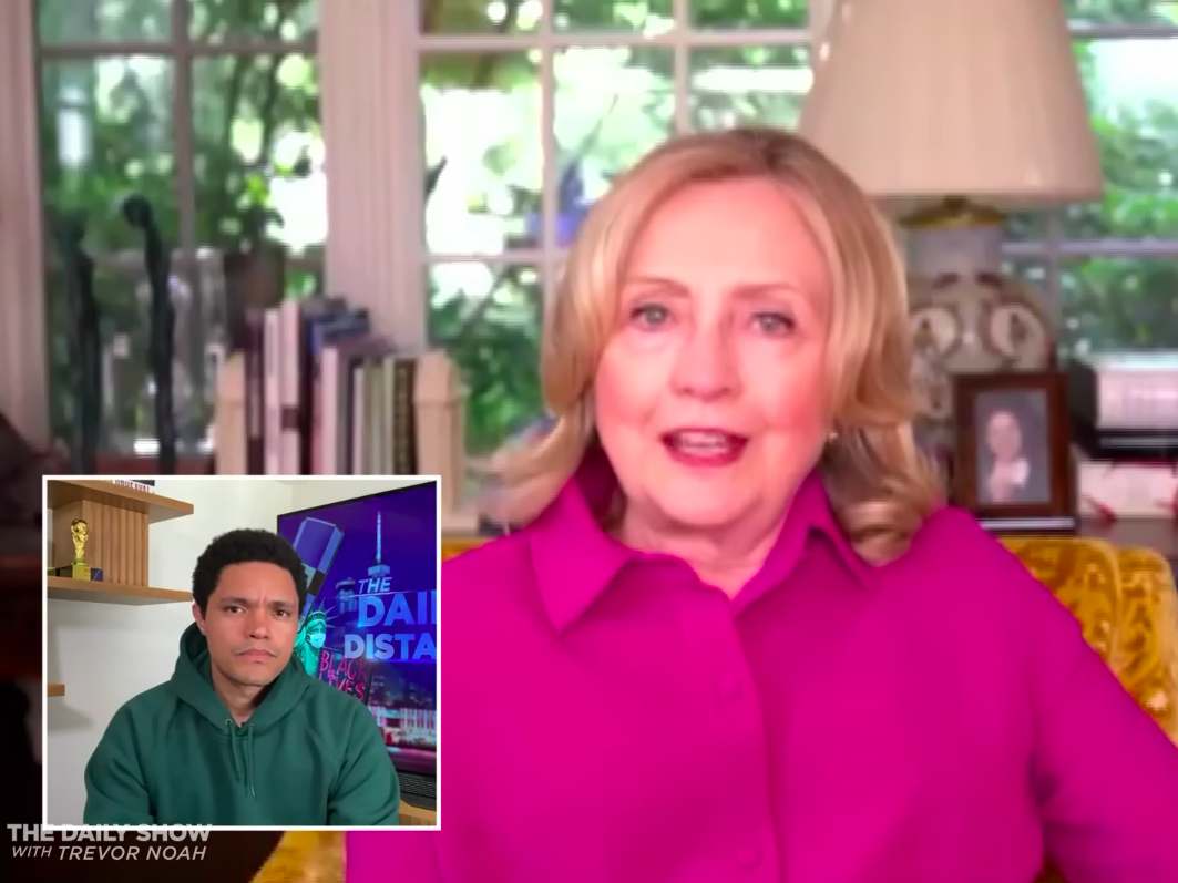 Hillary Clinton tells Trevor Noah that the US must be ready for Trump to refuse to leave office: The Daily Show/Comedy Central