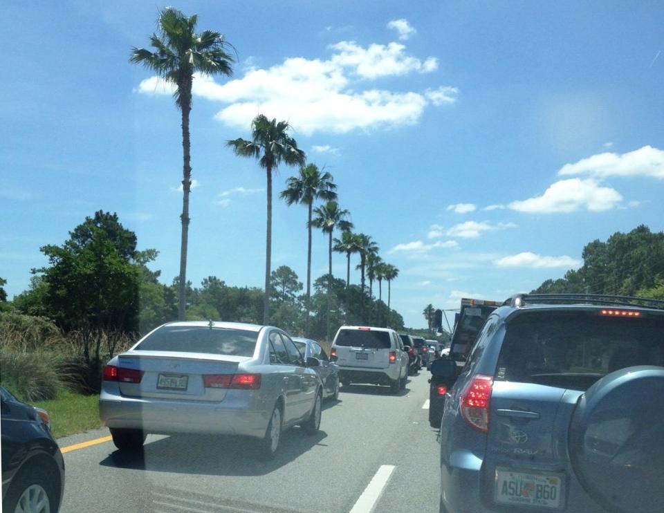 Players Championship traffic can get heavy on A1A. That's why tournament organizers encourage fans to use alternate routes such as Nocatee Parkway, or ride share.