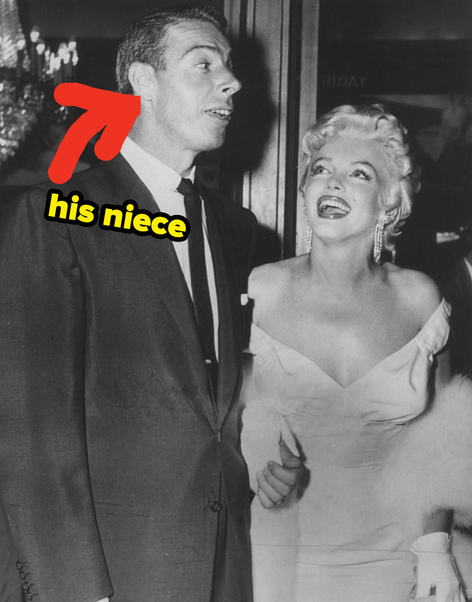 Joe DiMaggio and Marilyn Monroe