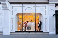 <p>Harvey Nichols’ window undergoes a transformation between day and night [Photo: Harvey Nichols] </p>