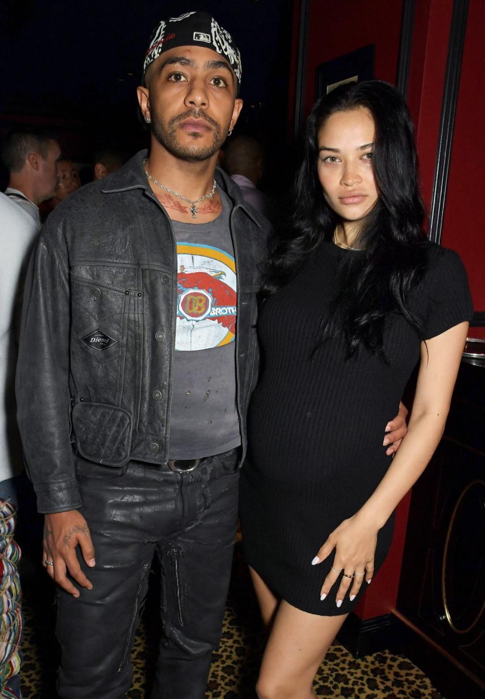 LONDON, ENGLAND - JULY 08: Matthew Adesuyan and Shanina Shaik attend the Warner Music Wireless Party at The Twenty Two on July 8, 2022 in London, England. (Photo by David M. Benett/Dave Benett/Getty Images for Warner Music)