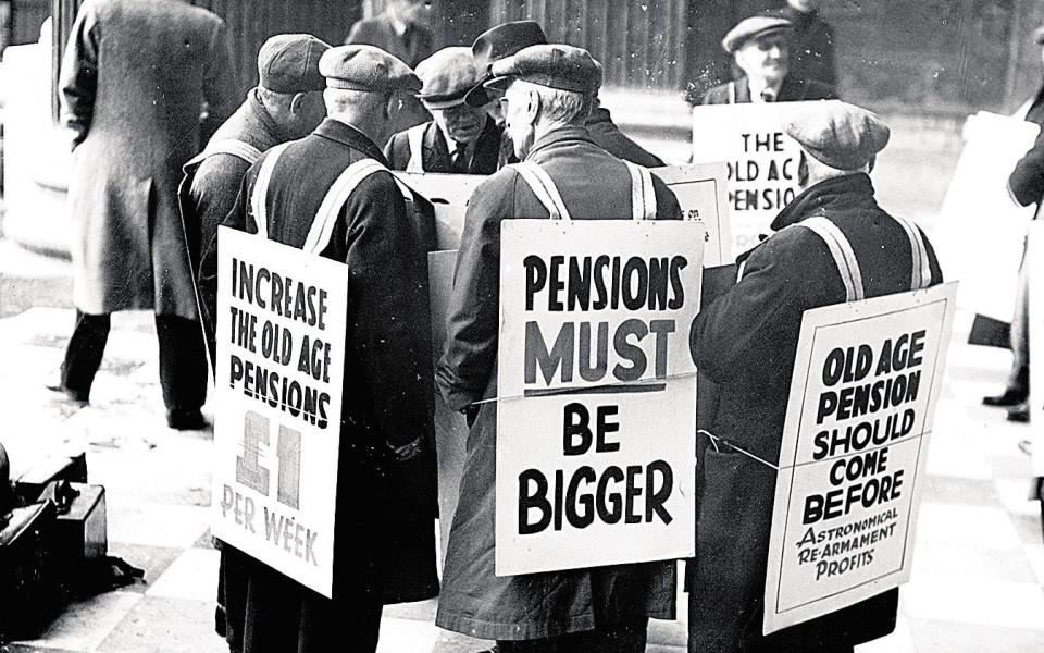 Pensions have risen more quickly than working age incomes on average over the past 40 years - www.alamy.com