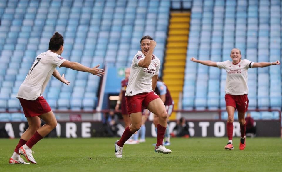 Rachel Williams scored a late winner for Manchester United  (Manchester United via Getty Imag)