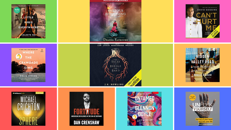 Here are the top 10 bestsellers on Audible right now. (Photo: Audible)