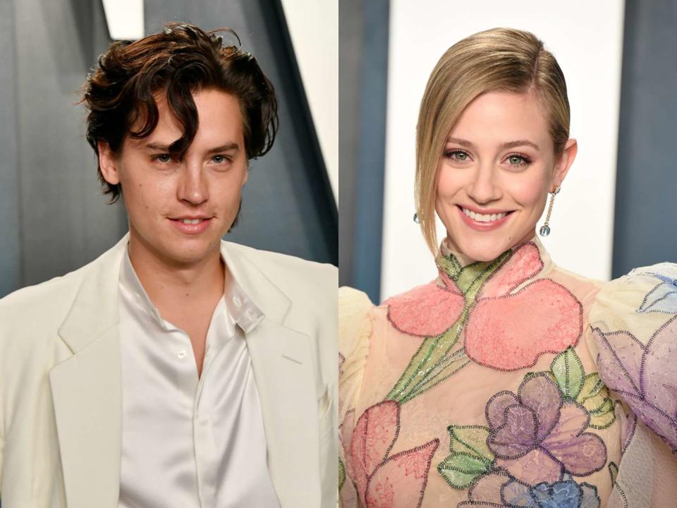 Cole Sprouse attends the 2020 Vanity Fair Oscar Party hosted by Radhika Jones at Wallis Annenberg Center for the Performing Arts on February 09, 2020 in Beverly Hills, California. (Photo by Frazer Harrison/Getty Images) // BEVERLY HILLS, CALIFORNIA - FEBRUARY 09: Lili Reinhart attends the 2020 Vanity Fair Oscar Party hosted by Radhika Jones at Wallis Annenberg Center for the Performing Arts on February 09, 2020 in Beverly Hills, California