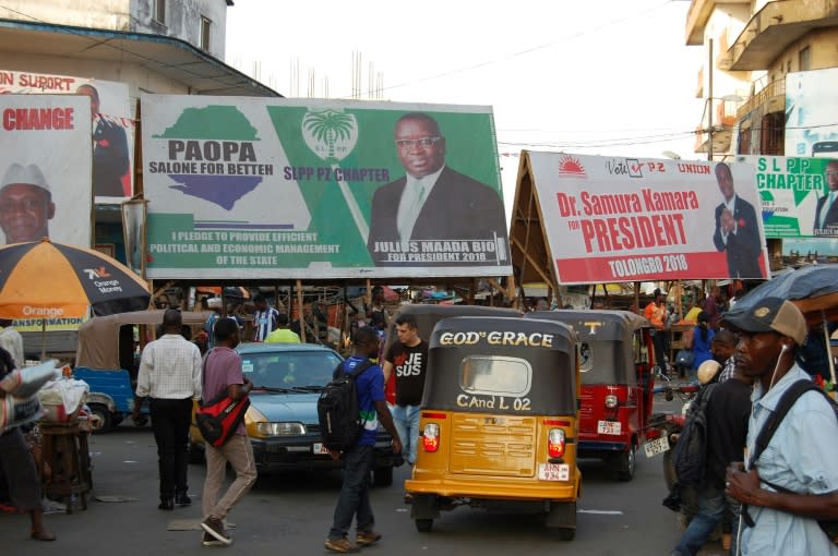 Julius Maada Bio and Samura Kamara will face off during the March 27 second round of the elections