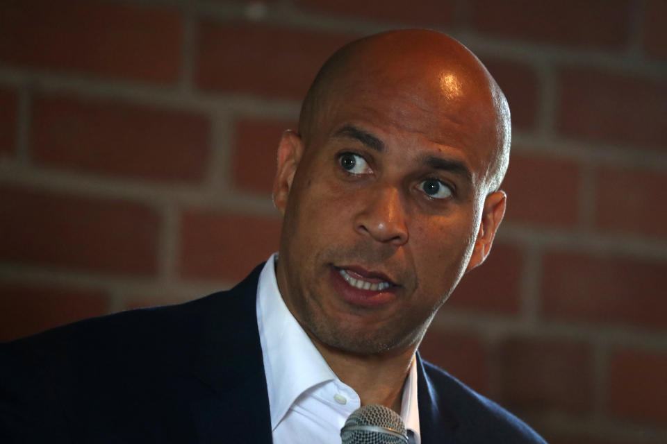 U.S. Senator and Democratic presidential candidate Cory Booker speaks at a Gun Violence Prevention roundtable in Los Angeles, California, U.S., August 22, 2019. REUTERS/Lucy Nicholson (Photo: Lucy Nicholson / Reuters)
