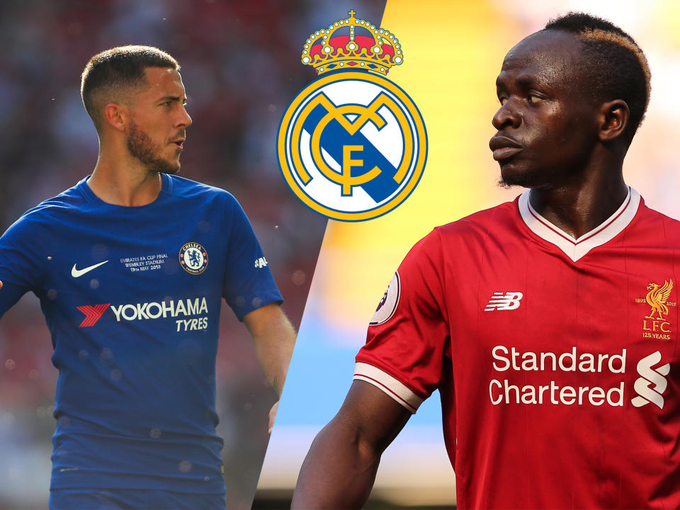 Could either Eden Hazard and Sadio Mane be joining Real Madrid after Zinedine Zidane’s departure?