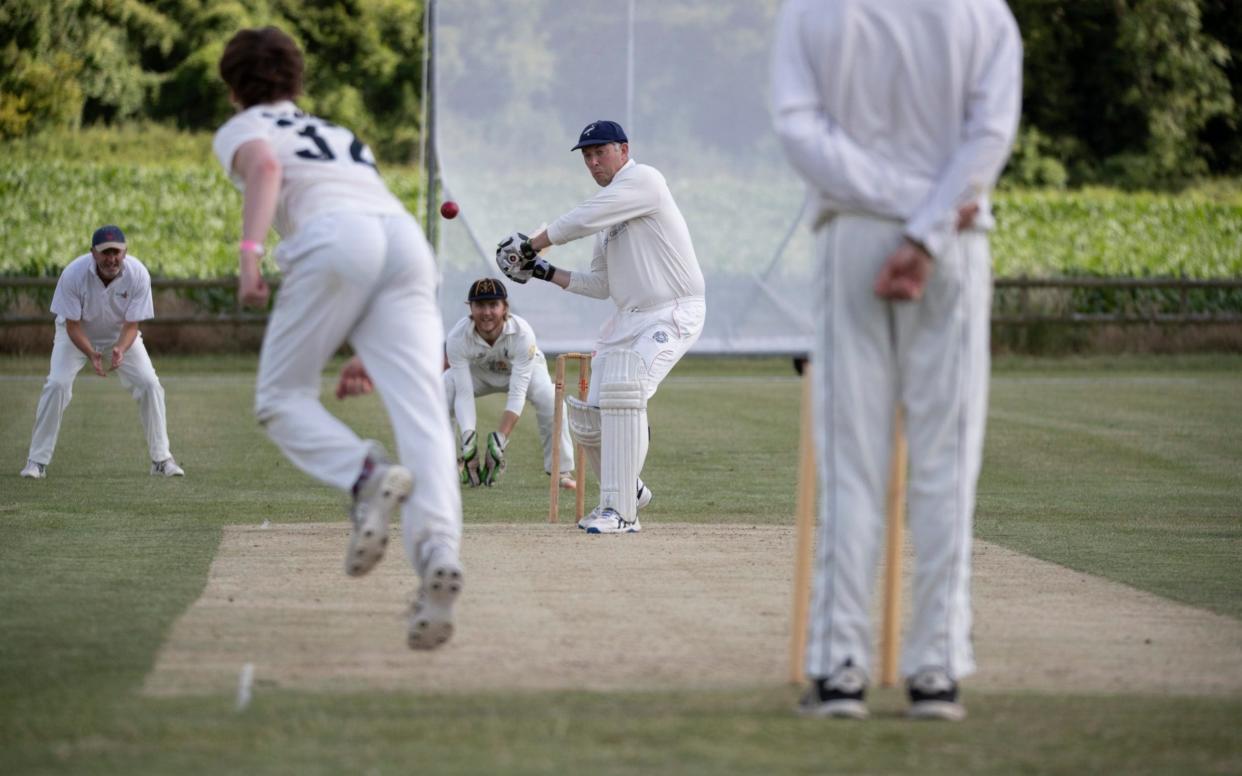 Cricket in Bowerchalke, Dorset - Corin Messer/BNPS