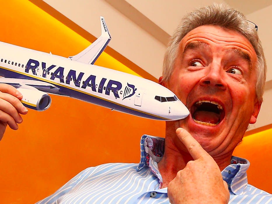 Ryanair CEO Michael O'Leary poses following a news conference in Rome, Italy, June 27, 2017.