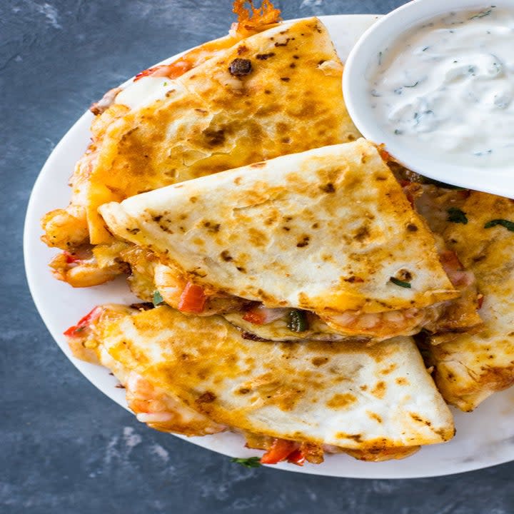 shrimp quesadillas