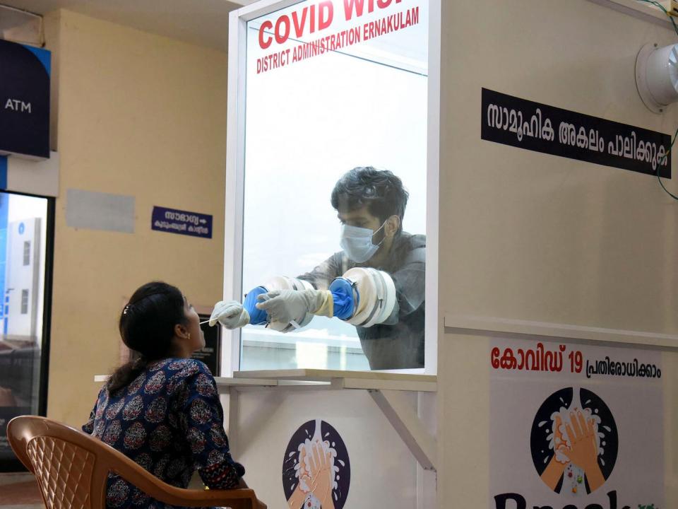 india coronavirus testing booth