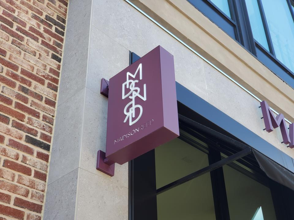 Sign for Madison Reed hair color company, Walnut Creek, California, April 16, 2020. (Photo by Smith Collection/Gado/Getty Images)