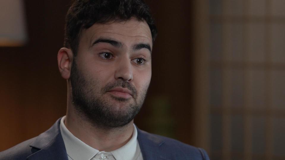 Matt Zarb-Cousin is a leading gambling reformer in the U.K. He is also a recovering gambling addict. / Credit: 60 Minutes