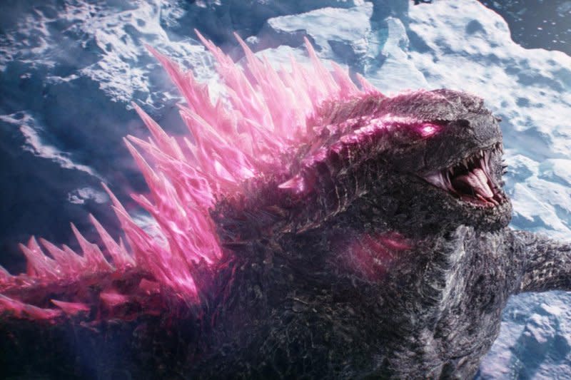 Godzilla charges up his nuclear power. Photo courtesy of Warner Bros. Pictures