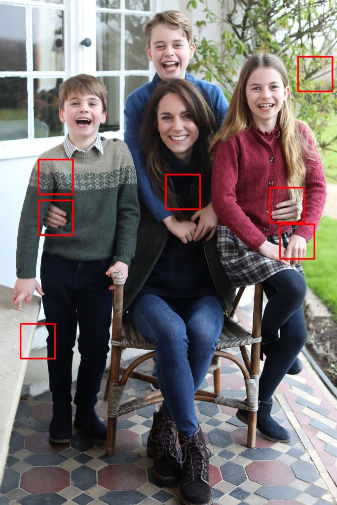 Sharp-eyed online sleuths have detected a string of telltale signs that Kate Middleton’s latest family photo had been doctored. Prince of Wales/Kensington Palac / MEGA