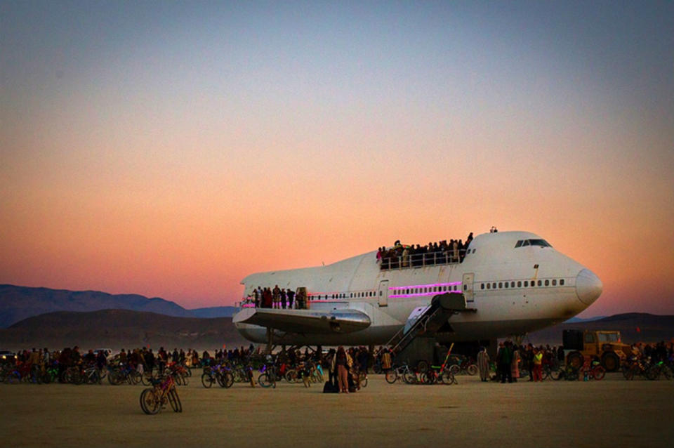 El avión abandonado en Nevada