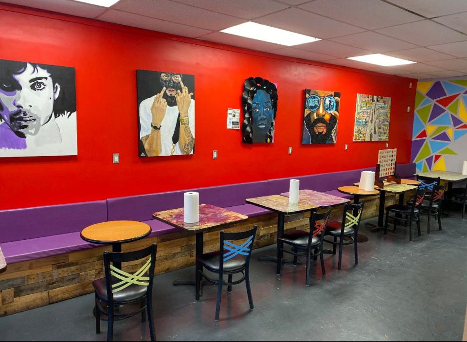 Inside the original Trap Fusion restaurant at 4637 Boeingshire Drive in the Whitehaven neighborhood of Memphis, TN.