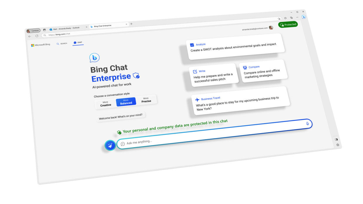  Bing Chat Enterprise promotional material 