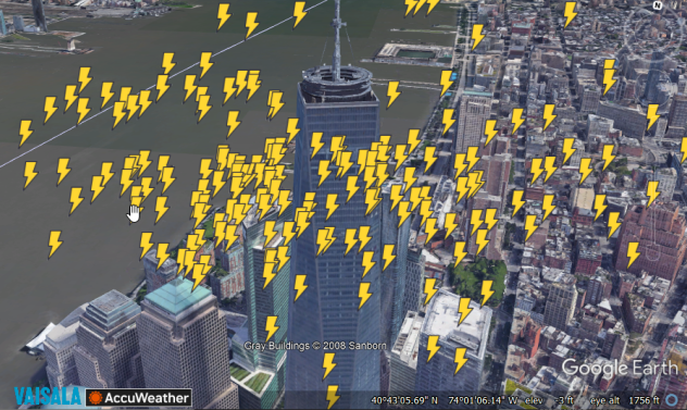 Lightning Strikes in Manhattan