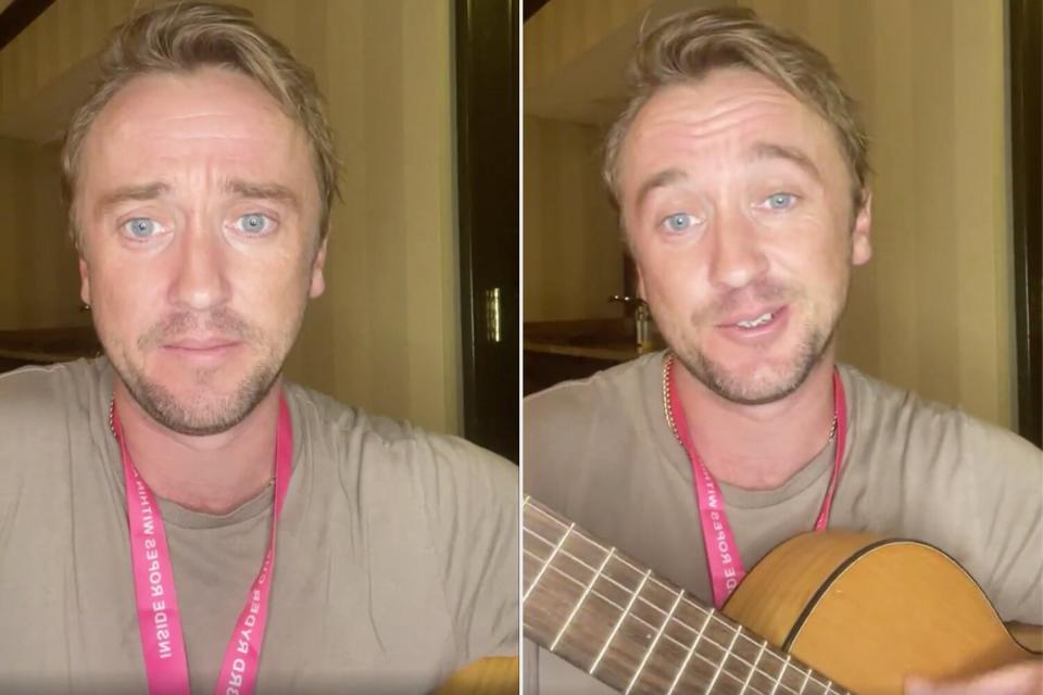 Tom Felton Sings That He'll 'Be Doing Fine' as He Gives Health Update with His Guitar: 'On the Mend'