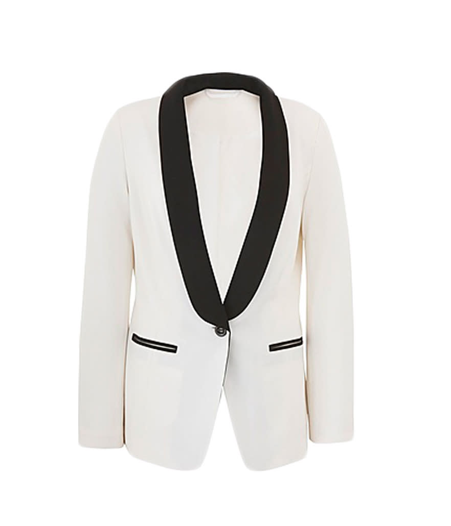 Simply Be Contrast Tuxedo Jacket