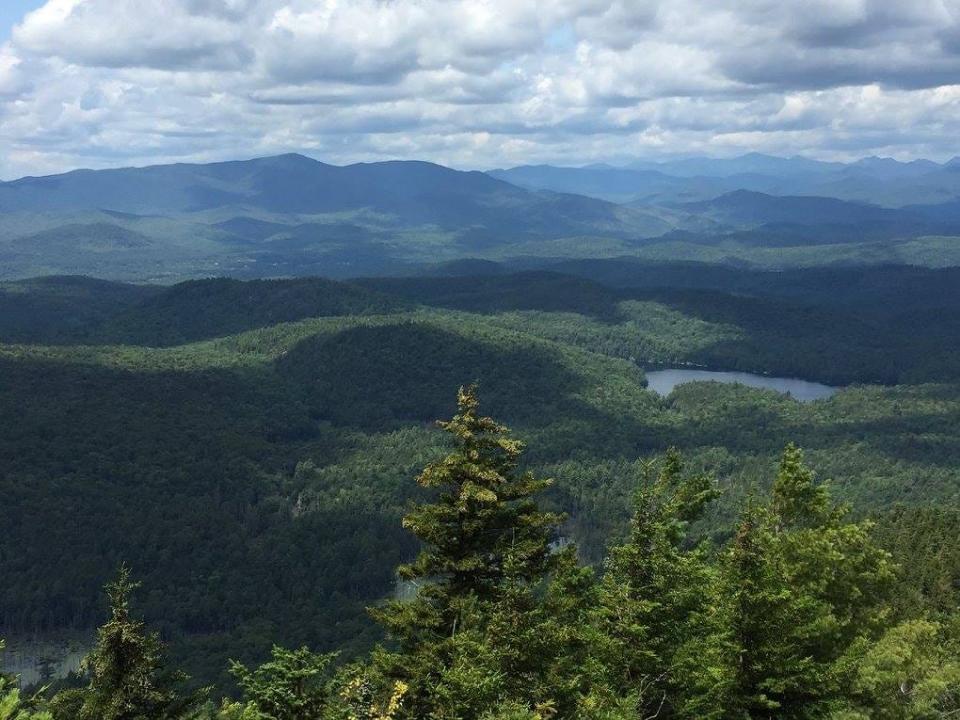 The view from Pharaoh Mountain outside Schroon Lake, New York.