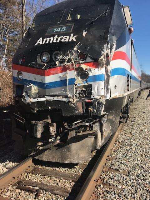 Train carrying GOP lawmakers crashes into garbage truck