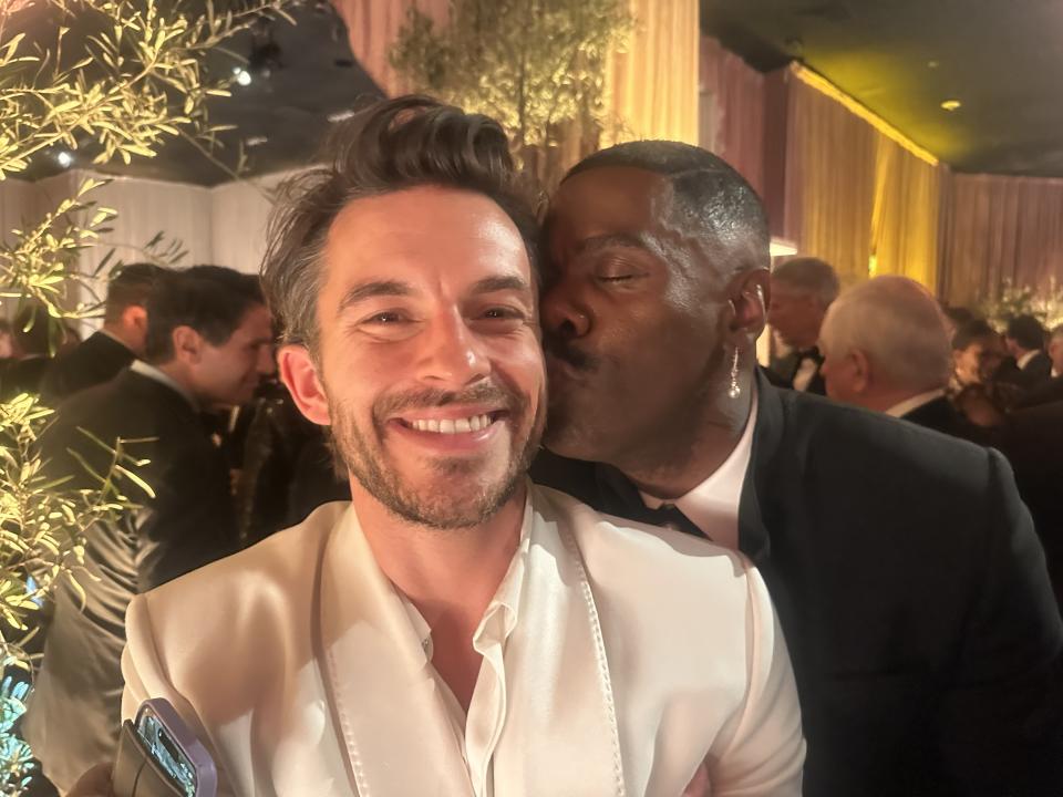 ‘Bridgerton’s Jonathan Bailey and ‘Rustin’ and ‘The Color Purple’ actor Colman Domingo (Baz Bamigboye/Deadline)