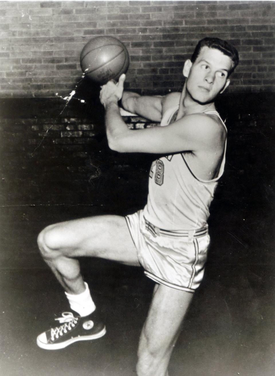 Frank Selvy during his playing days at Furman from 1951-54.