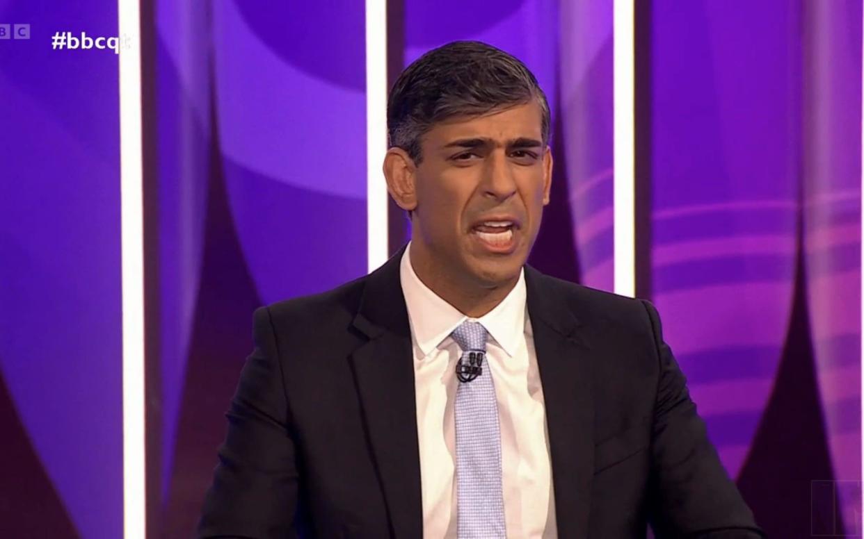 Rishi Sunak on Question Time