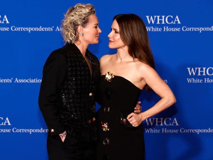 Ashlyn Harris and Sophia Bush at the White House Correspondents' dinner.