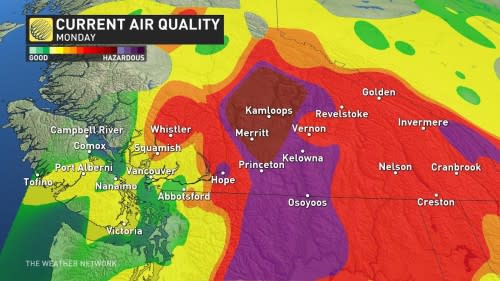 BC air quality Aug 21 2023