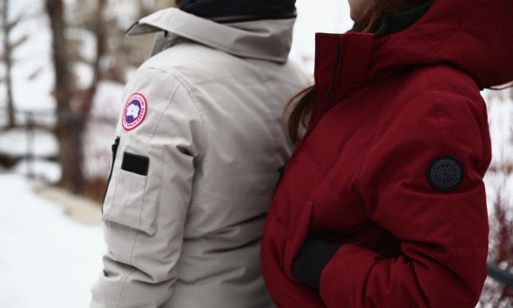 Pupils wearing Canada Goose jackets