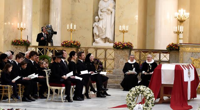 The Prime Minister of Denmark and France's ambassador to Denmark were also among those who attended the service in the center of Copenhagen. Photo: Reuters