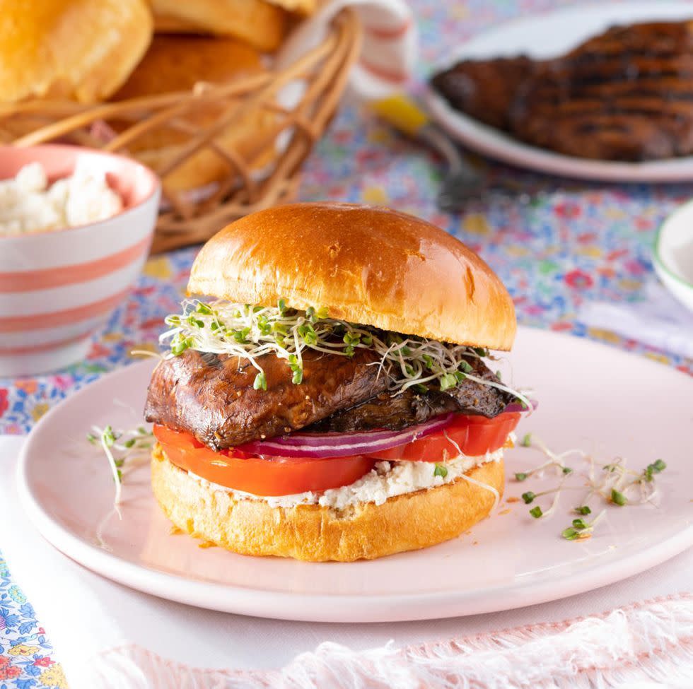 best burger toppings sprouts cream cheese dip