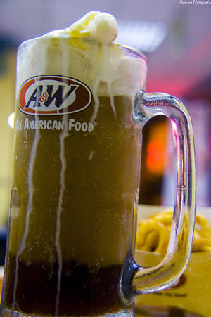 A&W Vanilla Float Drink