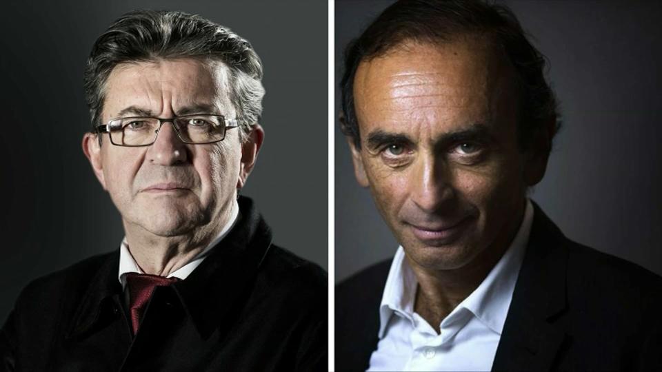 Jean-Luc Mélenchon et Eric Zemmour - BFMTV