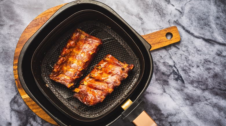 air frying pork ribs