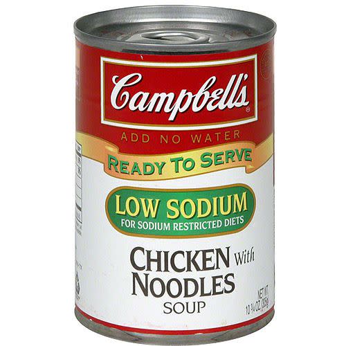 Campbell's low sodium soup