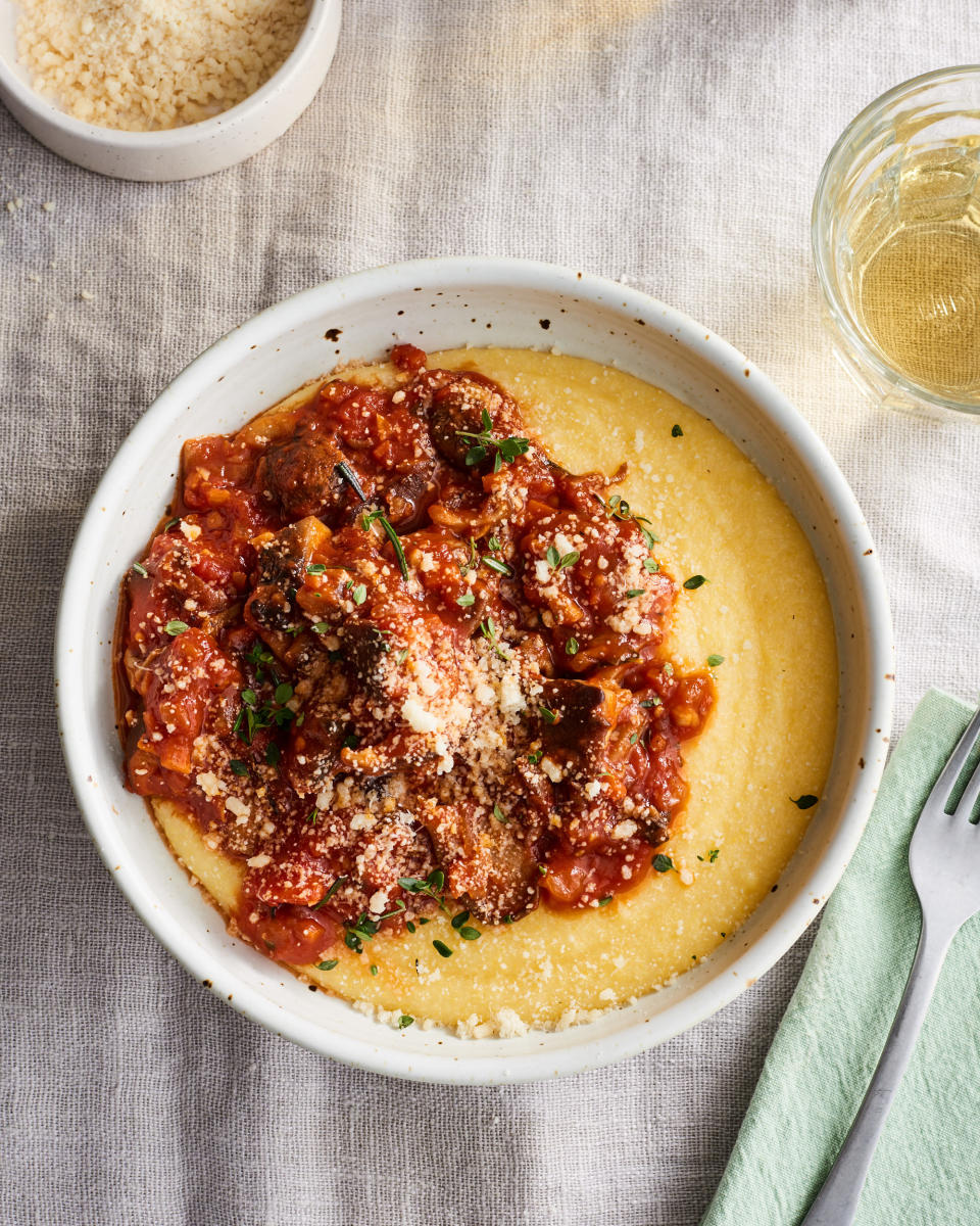 Creamy Polenta With Mushroom Ragu