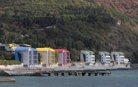 A general view of the Morskoi camp, part of the Artek International Children's Centre, located near the city of Yalta, Crimea May 11, 2017. Picture taken May 11, 2017. REUTERS/Pavel Rebrov