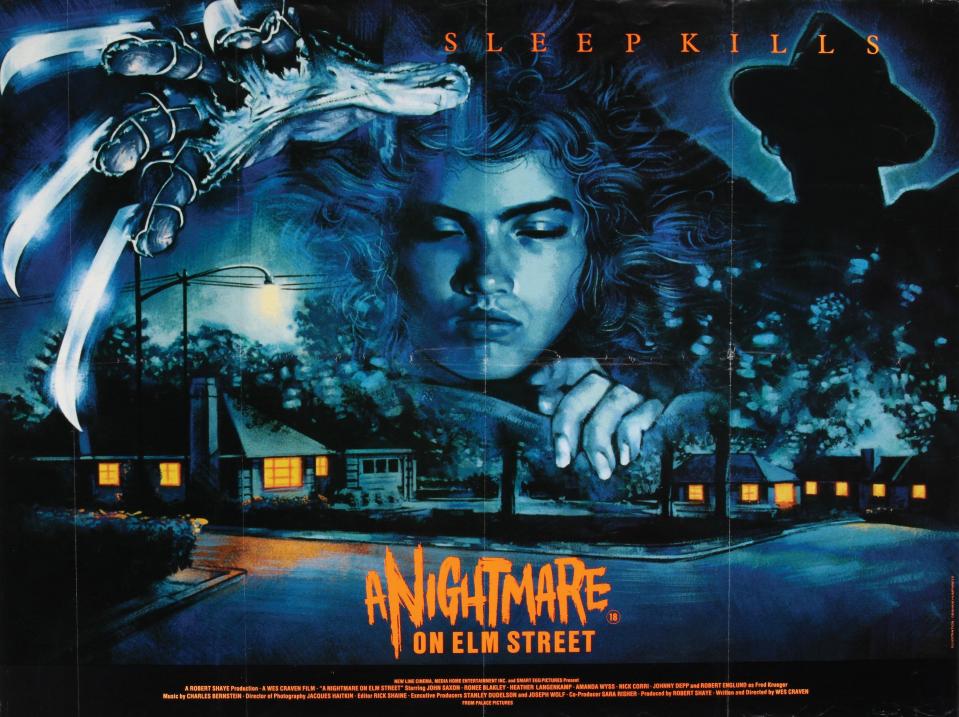 a poster for the movie, with slogan: Sleep kills