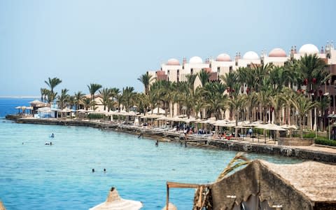 the Egyptian Red Sea resort city of Hurghada - Credit: MOHAMED EL-SHAHED /AFP