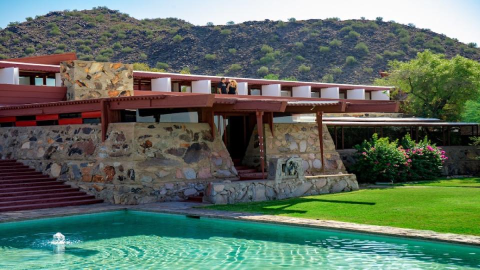Taliesen West. Frank Lloyd Wright's mid-century winter digs are open to the public. <p>Courtesy of the Frank Lloyd Wright Foundation</p>