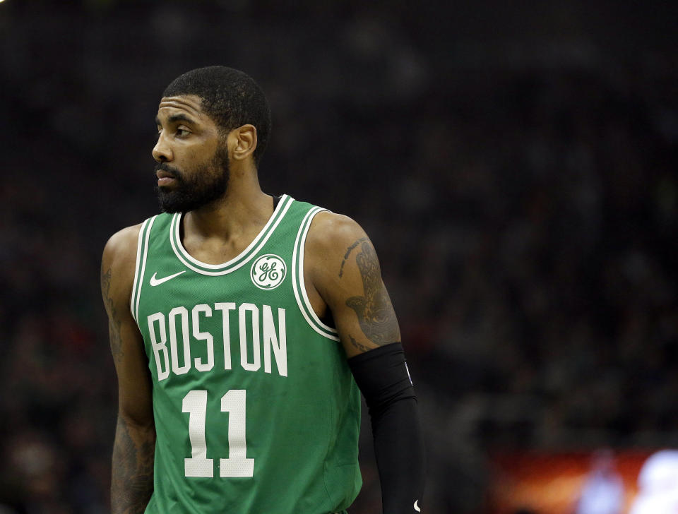 Kyrie Irving upset with performance.